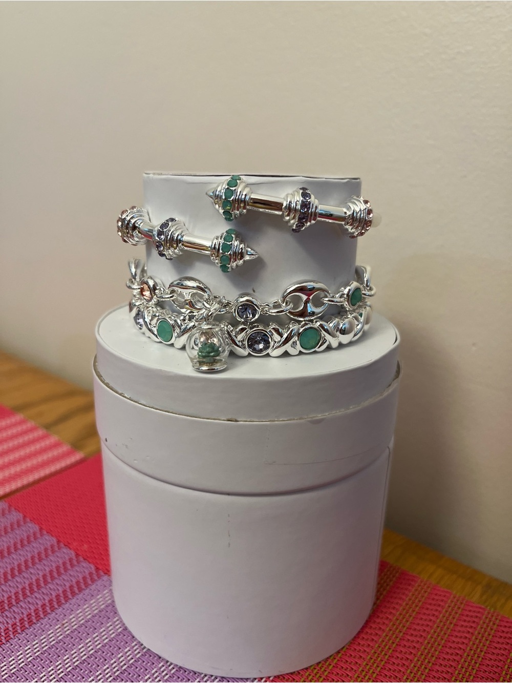 Bomb Party Silver succulent Bracelet Stack spring 2026